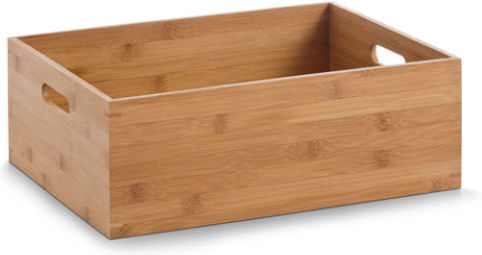 Zeller Hölzernes Aufbewahrungsbox mit Deckel Braun 30x40x14cm 1Stück