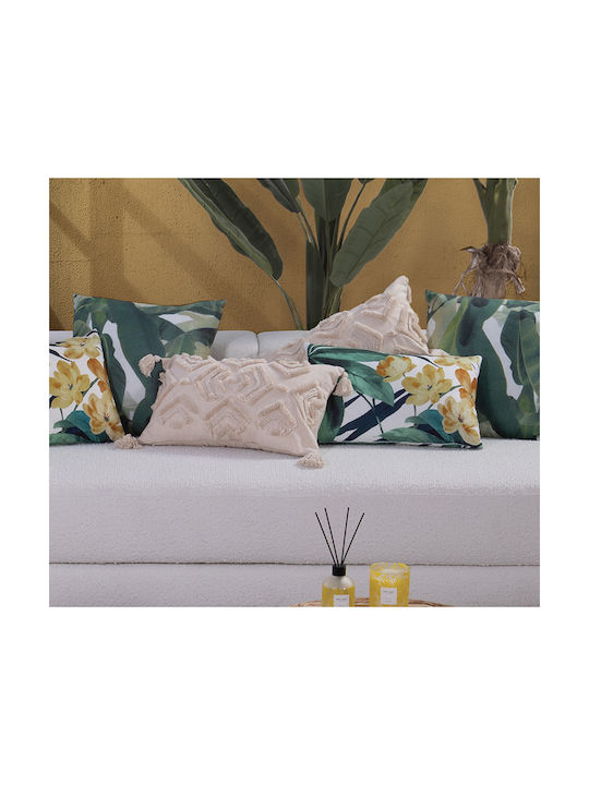 Nef-Nef Homeware Μαξιλάρι Καναπέ Tropicana Green 35x55εκ.