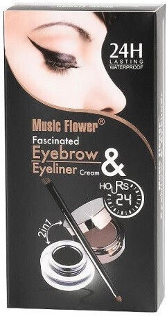 Eyebrow Kit, Music Flower, 2 Tus Gel, 2 Eyebrow Blush, Application Brush