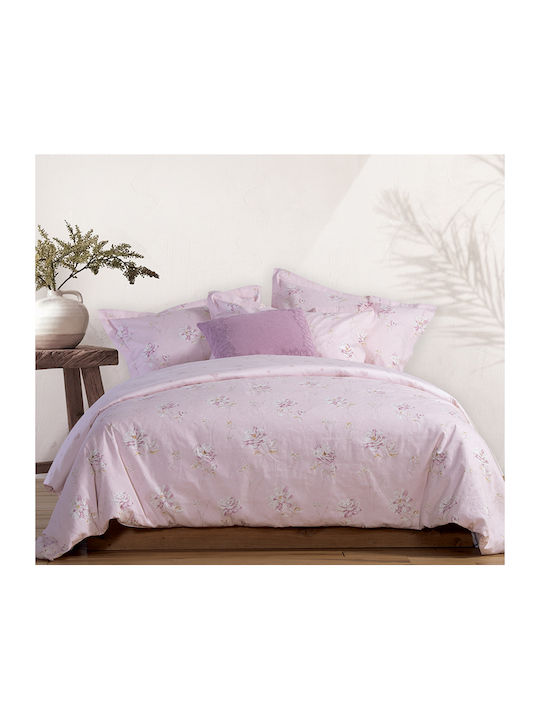 Nef-Nef Penny Cuvertură Extra-dublu Bumbac Rose 240x230cm