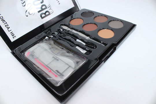 Kit pentru sprâncene, Micolor, rezistent la apă 24 de ore