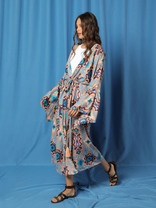 Achilleas Accessories Women's Maxi Kimono Beachwear Multicolour