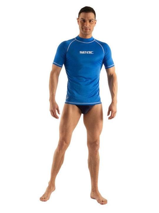 Seac T-sun Men's Short Sleeve Sun Protection Shirt Blue