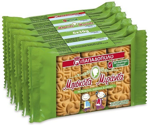 Papadopoulou Бисквити Миранда 6бр 30гр