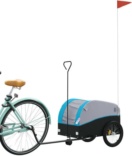 Vidaxl Anhänger Fahrradzubehör Schwarze Blaue 30 Kilo Eisen