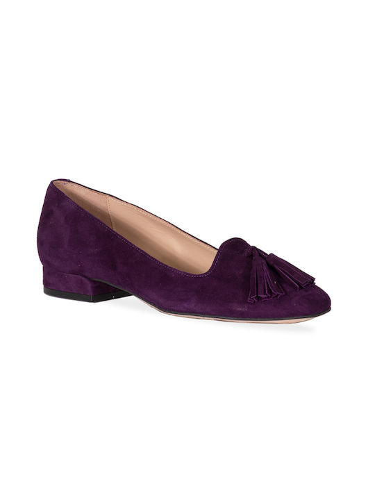 Mourtzi Wildleder Damen Ballerinas in Lila Farbe