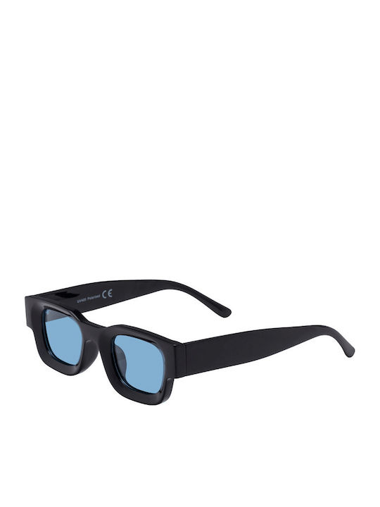 Oggi Unisex Sunglasses with Black Horn-Rimmed Frame and Light Blue Polarized Lens SP-1862-01