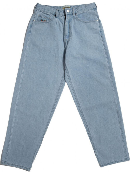 Cromer Παντελόνι σε Baggy Γραμμή Light Blue