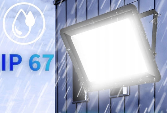 Соларна Светлина Улична 100W Студено бяло 6500К с Дистанционно Управление IP67