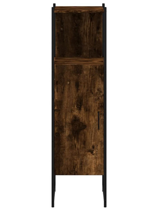 vidaXL Επιδαπέδια Ραφιέρα Μπάνιου Ξύλινη 33x33x120.5cm Καφέ