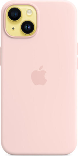 Apple Silicone Case with MagSafe Back Cover Silicone Chalk Pink (iPhone 14)
