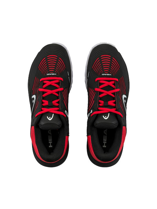 Head Kids Sports Shoes Tennis Revolt Pro 4.0 Black / Red