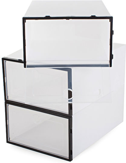 Plastic Casetă pentru Pantofi în Culoare Alb 34.5x24x14cm 1buc