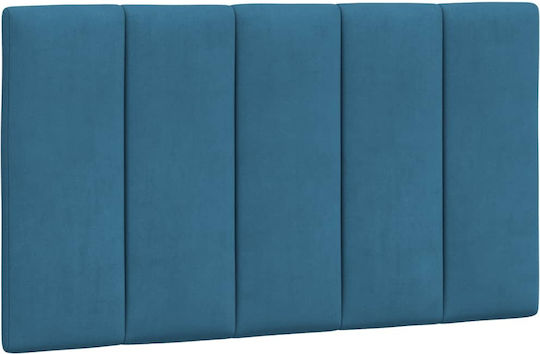 vidaXL Fabric Bed Headboard Cushion Blue 80x45cm