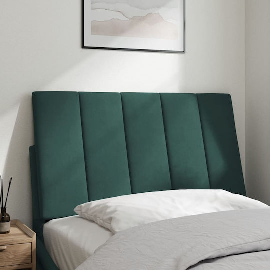 vidaXL Fabric Bed Headboard Cushion Dark Green 80x45cm