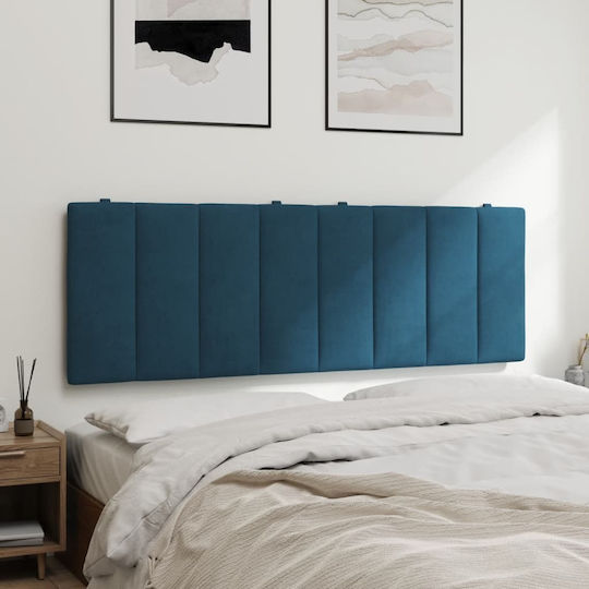 vidaXL Fabric Bed Headboard Cushion Blue 120x45cm