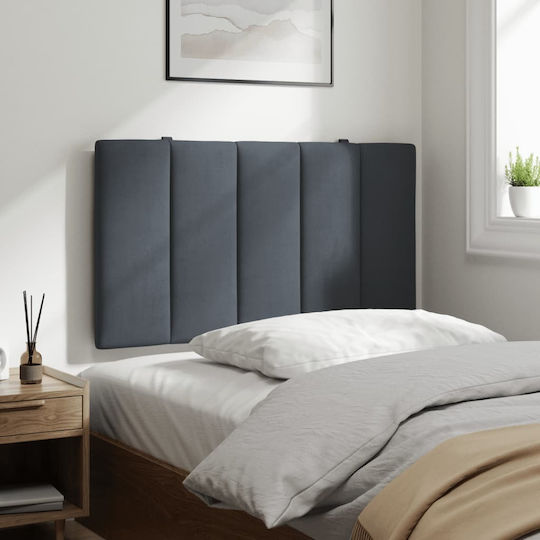 vidaXL Fabric Back Cushion for Bed Headboard Dark Gray 80x45cm