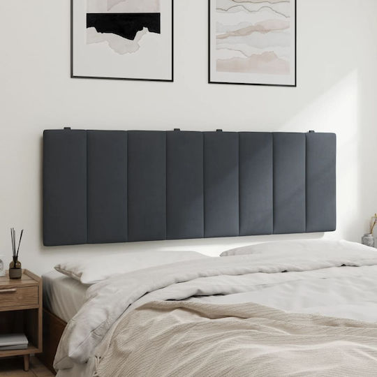 vidaXL Fabric Back Cushion for Bed Headboard Dark Gray 120x45cm