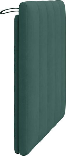 vidaXL Fabric Bed Headboard Cushion Dark Green 80x45cm