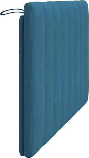 vidaXL Fabric Bed Headboard Cushion Blue 120x45cm