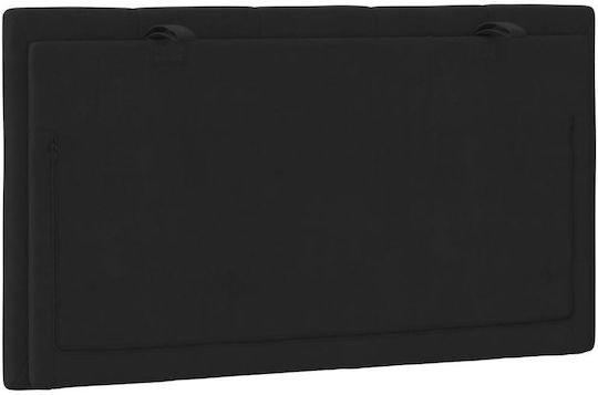 vidaXL Back Cushion For Fabric Black Bed Headboard 80x45cm
