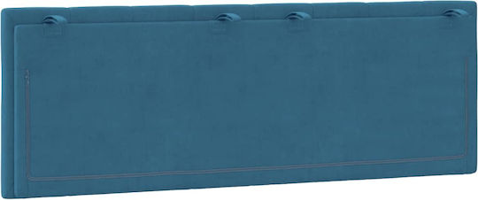 vidaXL Fabric Bed Headboard Cushion Blue 120x45cm