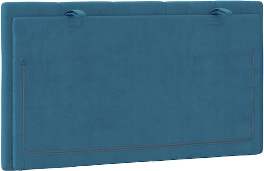 vidaXL Fabric Bed Headboard Cushion Blue 80x45cm