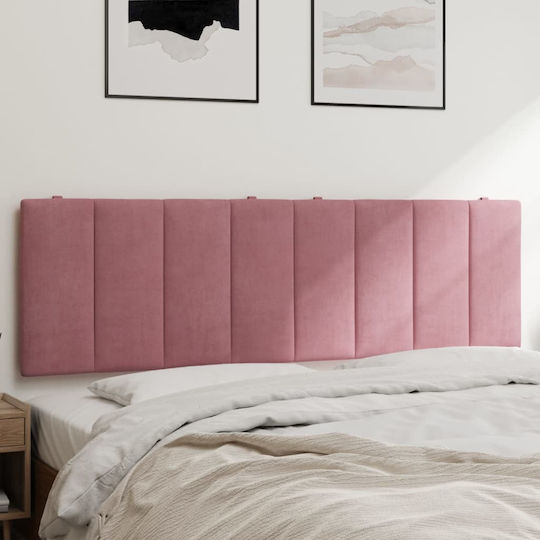 vidaXL Fabric Pink Pillow for Bed Headboard 160x45cm