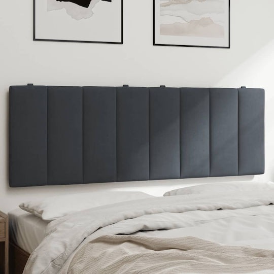 vidaXL Fabric Back Cushion for Bed Headboard Dark Gray 120x45cm