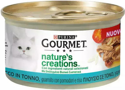 Purina Gourmet Nature's Creations Nasses Katzenfutter für Katze in Dose mit Rindfleisch 85gr