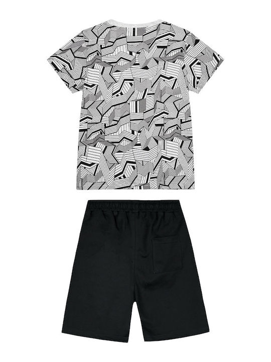 Energiers Kids Set with Shorts Summer 2pcs Black