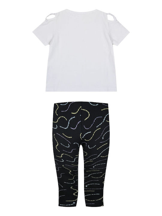 Energiers Kinder Set mit Leggings Sommer 2Stück Black