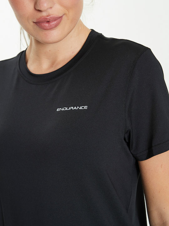 Damen Sportlich T-Shirt Schnell trocknend Schwarz