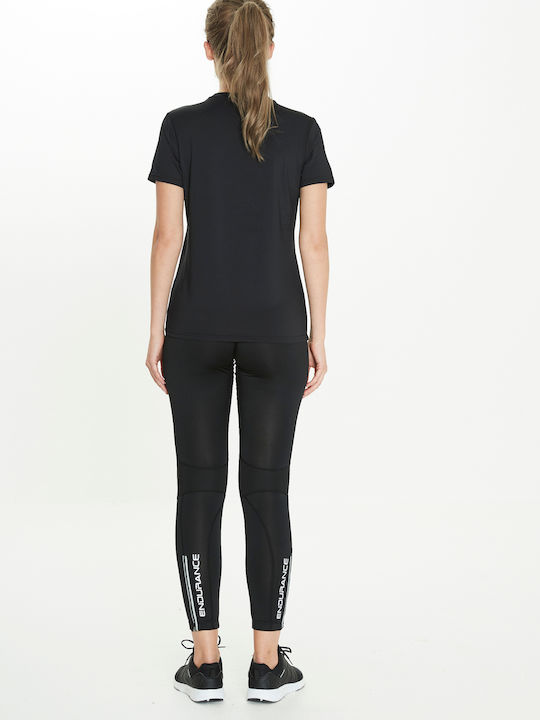 Damen Sportlich T-Shirt Schnell trocknend Schwarz
