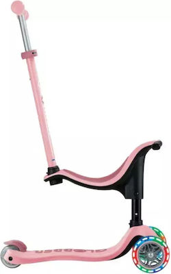 Globber Kinderroller Go.up Sporty Lights 3-Rad mit Sitz Rosa