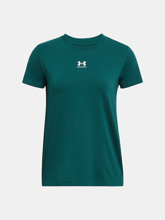 Under Armour Γυναικείο Αθλητικό T-shirt Πράσινο