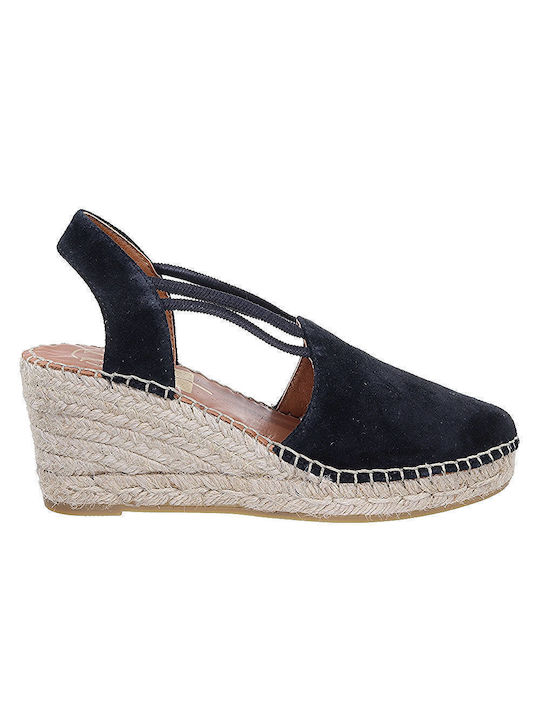 Viguera Vitelo Anatomic Women's Platform Espadrilles Black