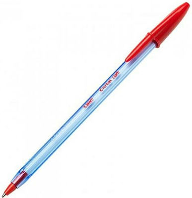 Bic Cristal Soft Stift 0.7mm mit Rot Tinte 50Stück