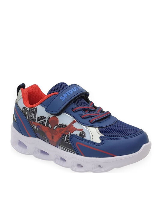 Αθλητικά Spiderman Με Φωτάκια Meridian 15sp6y06l Μπλε
