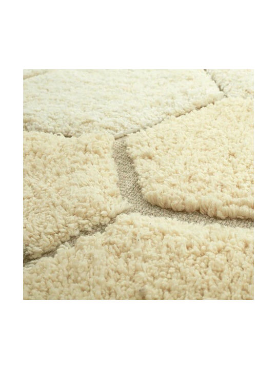 Lorena Canals - Zimmerteppich Rund Honeycomb Gold Ø140cm