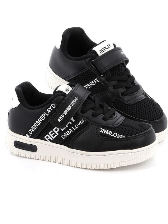 Kids' Low Casual Shoe Replay in Black Color Gbz43.000.c0004s
