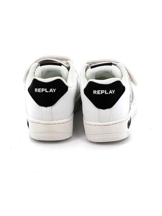 Kids' Low Casual Shoe Replay Color White Gbz43.000.c0004sw