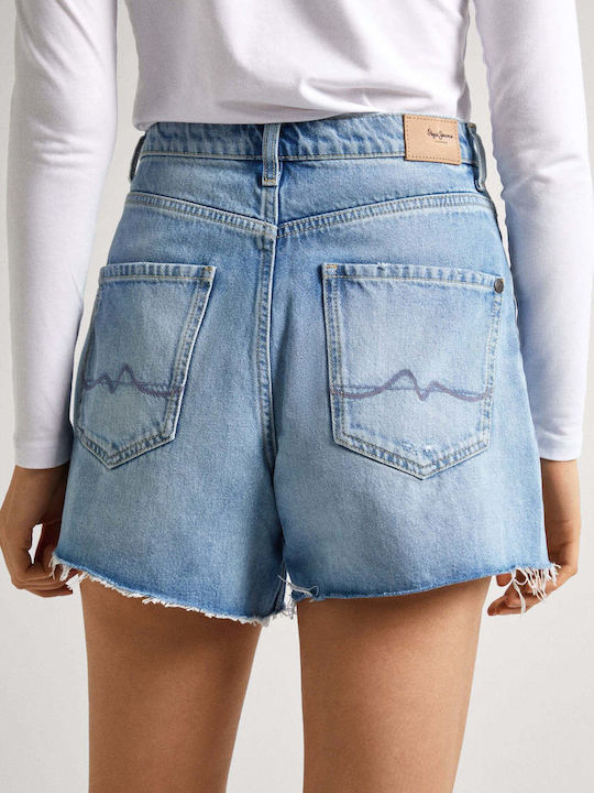 Aline Women's Jean High-waisted Shorts Blue