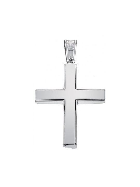 White Gold Cross St376 14 Carat