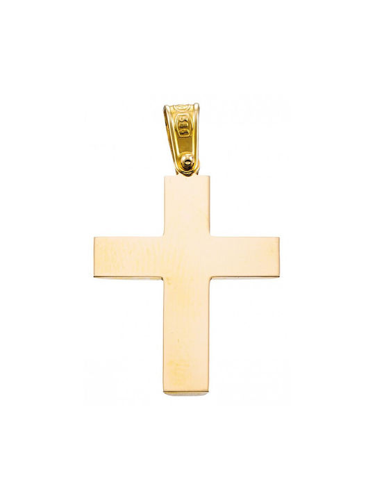 Gold / White Gold Baptismal Cross / Engagement Cross St454 Baptismal Cross For Boy 14K