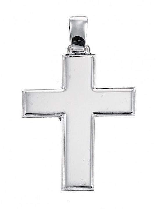 White Gold Cross St185 14 Carat