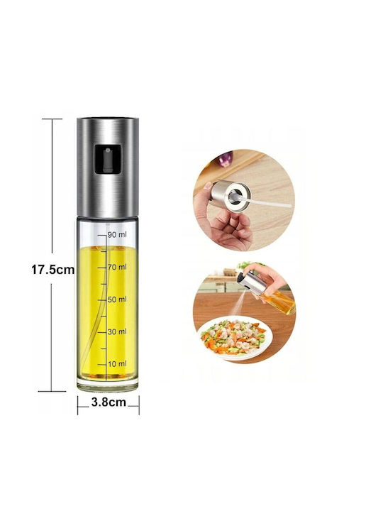 KING Hoff Δοχείο Λαδιού Σπρέι Γυάλινο 100ml