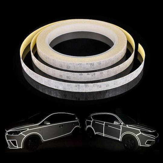 Bandă Adezivă Reflectorizantă Din Plastic Gri 3m x 1cm