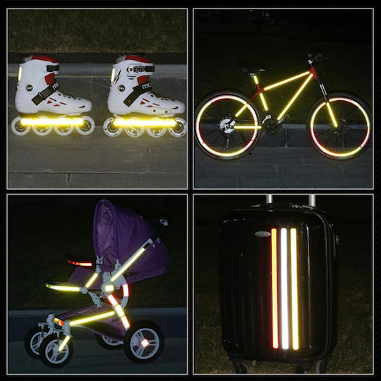Bandă Adezivă Reflectorizantă Din Plastic Verde 3m x 1cm