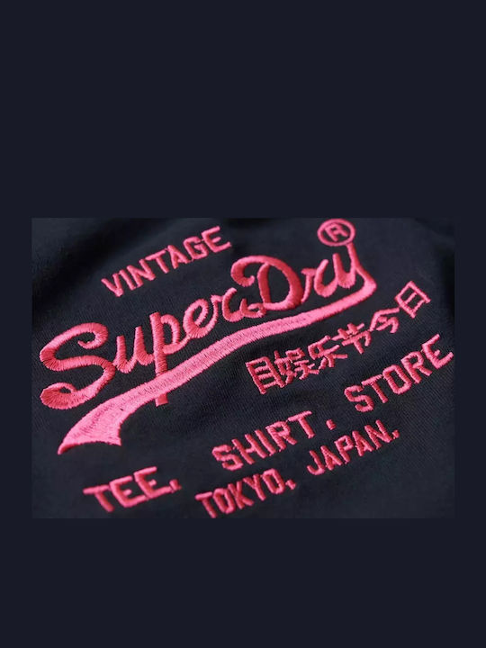 D2 Ovin Neon Vl T-shirt Navy Μπλε
